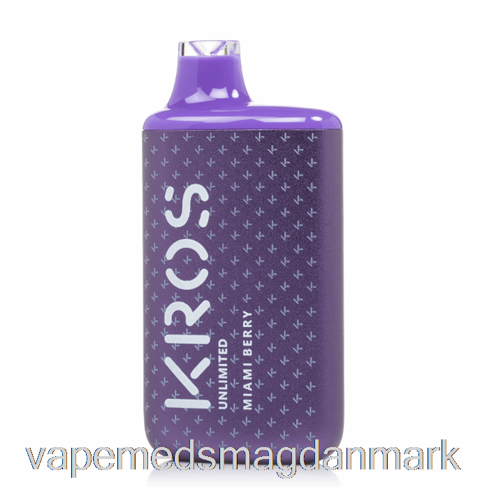 Vape Juice Kros Ubegrænset 6000 Engangs Miami Berry